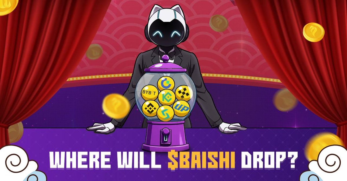 🎰One Turn Away from a Major CEX ... or Two?

Many sweet options, which will drop for $BAISHI?

📅And as for the token release of $BAISHI, we will see you all on the Week of August 18th.

Comment below where you want to see $BAISHI 👇