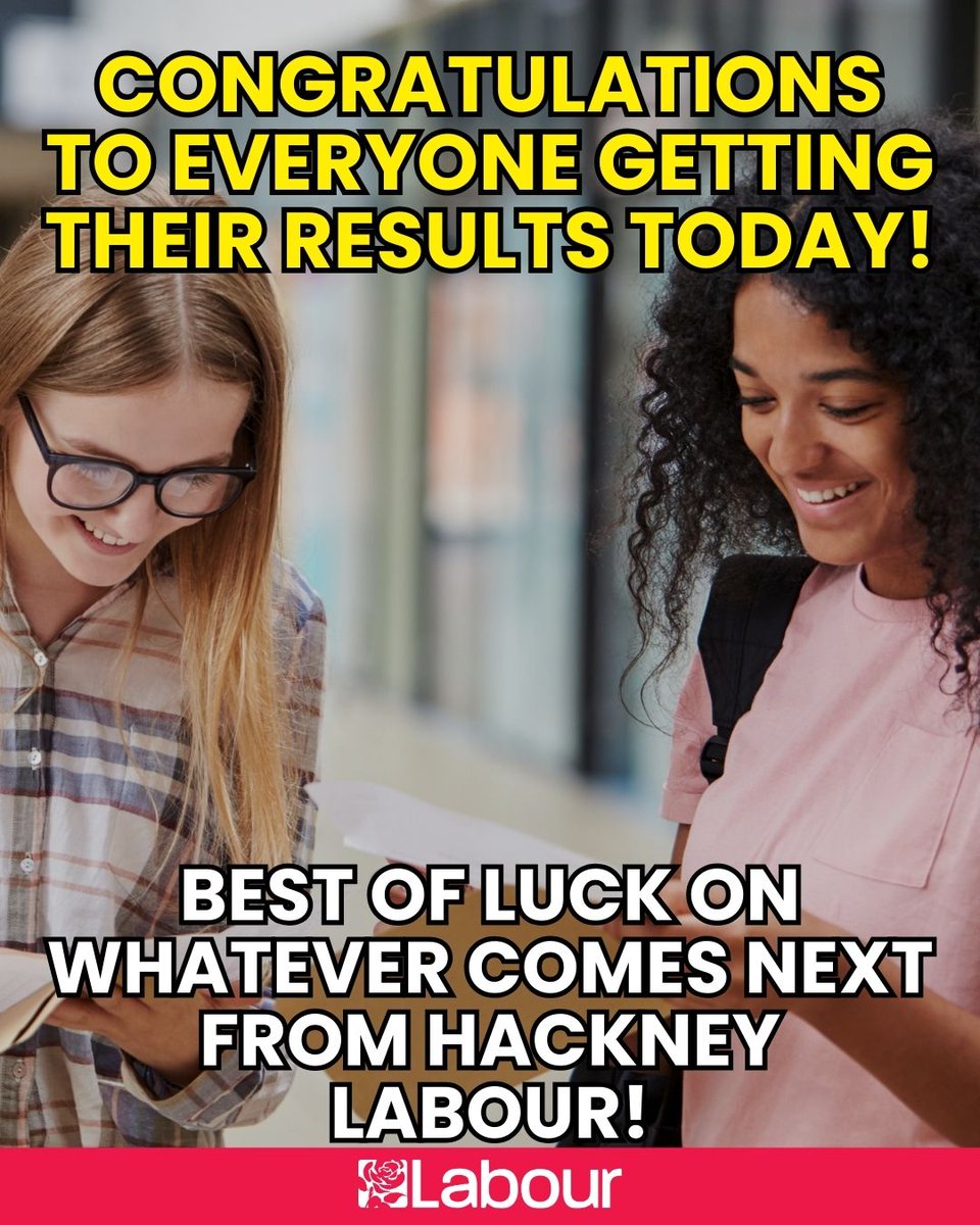 Hackney Labour (@hackneylabour) on Twitter photo Congratulations to everyone getting their results today! Best of luck on whatever comes next ...
<a href="/hackneycouncil/">Hackney Council</a> <a href="/AnntoinetteBra1/">Cllr Anntoinette Bramble</a> <a href="/Meg_HillierMP/">Meg Hillier</a> Congratulations to everyone getting their results today! Best of luck on whatever comes next ...
<a href="/hackneycouncil/">Hackney Council</a> <a href="/AnntoinetteBra1/">Cllr Anntoinette Bramble</a> <a href="/Meg_HillierMP/">Meg Hillier</a>