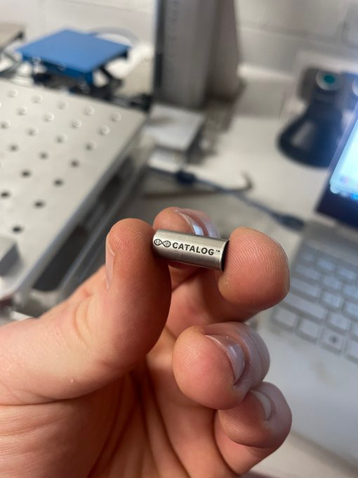 Niko McCarty 🧫 (@nikomccarty) on Twitter photo While making the second <a href="/AsimovPress/">Asimov Press</a> book, we asked CATALOG (a DNA computing company in Boston) if they could write it in DNA.
And they said yes!
But the encoding steps, or how the book was converted to nucleotides, wasn't obvious. Now a new paper explains it all in detail. While making the second <a href="/AsimovPress/">Asimov Press</a> book, we asked CATALOG (a DNA computing company in Boston) if they could write it in DNA.
And they said yes!
But the encoding steps, or how the book was converted to nucleotides, wasn't obvious. Now a new paper explains it all in detail.