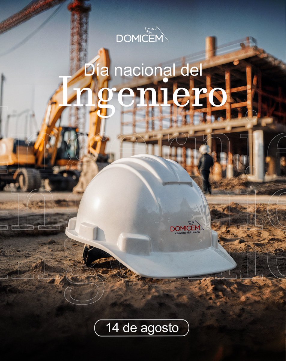👷🏼‍♂️ DÍA NACIONAL DEL INGENIERO👷🏼‍♂️

Ustedes desarrollan estructuras, sistemas y técnicas que encuentran las mejores soluciones a problemas concretos, satisfaciendo así las necesidades potenciales de nuestro sector.

¡Su trabajo es imprescindible!

#dianacionaldelingeniero