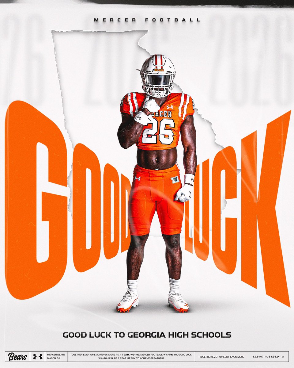 Good luck to all GA high schools playing today and this weekend 🤝

#WeOverMe