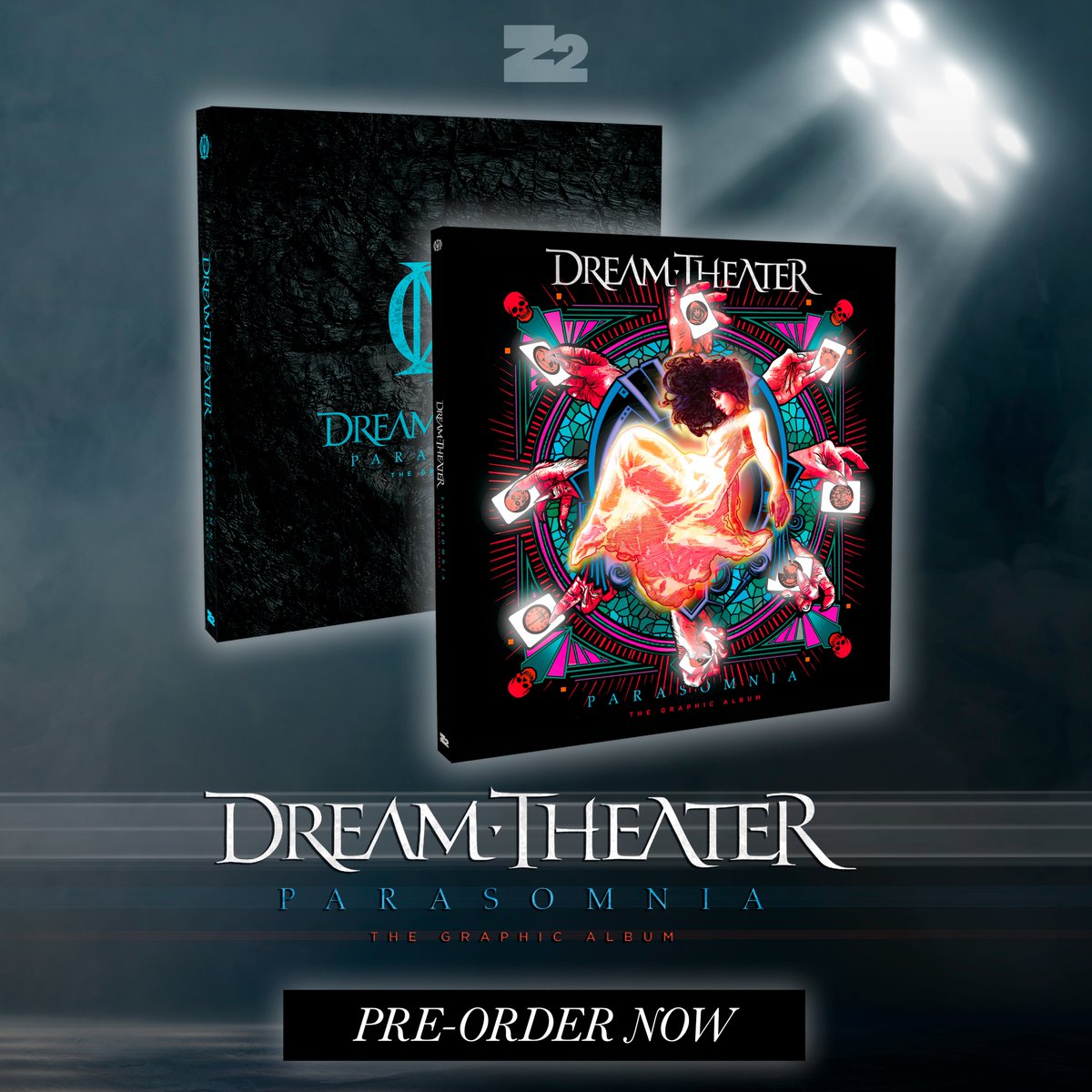 dreamtheaternet's tweet photo. Introducing Parasomnia: The Graphic Album! 
https://t.co/j27d3YDI8h

"It’s been so awesome getting to work with the @Z2comics team on this epic collaboration. Having the opportunity to explore alternative interpretations of the songs on Parasomnia through the eyes of so many  talented artists has been truly inspirational. The unique storytelling  talents of all the writers as well as the incredible artwork that reflects so many different styles of graphic artistry was just amazing  to witness. I think fans of this media, our DT community and just anyone  who appreciates stunning displays of human creativity will really enjoy this dark and sometimes twisted journey through the realm of Parasomnia!" - @JPetrucci