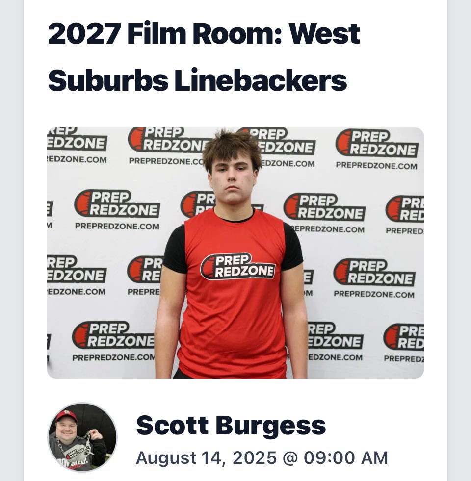 jackson_little_'s tweet image. Thank you @scottybscout @PrepRedzoneIL for the write up and Recognition! 
@KanelandFB @FNDrive @EDGYTIM @CSAPrepStar @OJW_Scouting @5StarScouting @sixstarfootball @CSAPrepStar @LoganTillman @SportswithEj @DeepDishFB @JamoBrown_ @the_BBoyd @TrevorOlson62 @CoachGeiger_…