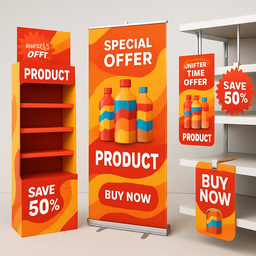 adwizemarketing's tweet photo. POSM that turns shoppers into buyers. From standees to endcaps, we make your brand impossible to ignore. 🛒 #POSM #RetailBranding #TheAdwize” https://t.co/Vq339wD94U