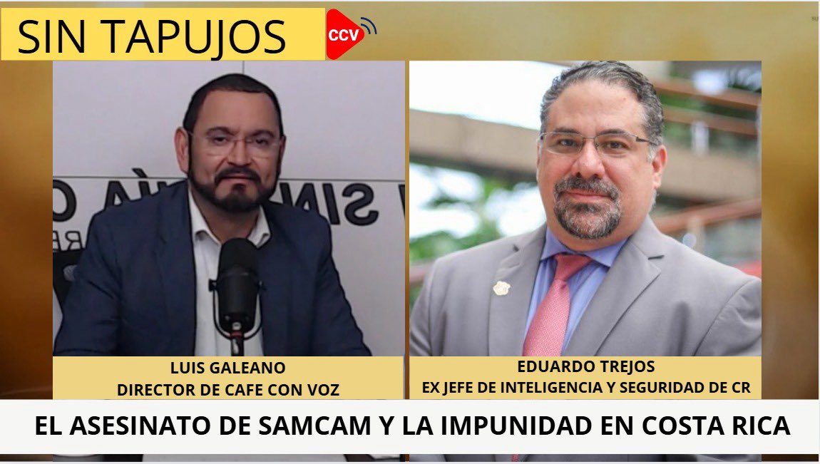 Café con Voz (@cafeconvozni) on Twitter photo Esta tarde en el saborcito de estar informados, nos acompañará <a href="/etrejos/">Eduardo Trejos</a> , ex Director de Inteligencia y Seguridad Nacional de Costa Rica. Esta tarde en el saborcito de estar informados, nos acompañará <a href="/etrejos/">Eduardo Trejos</a> , ex Director de Inteligencia y Seguridad Nacional de Costa Rica.