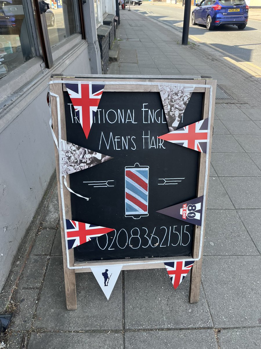 JamesWhitaker71's tweet photo. @LeilaniDowding Well I’ve got them across the top of my hair salon barber shop and my A board. People knock and give me the thumbs up. It’s been better for bringing new clients in than anything I’ve done in 35 years! https://t.co/btZnAuhNAh