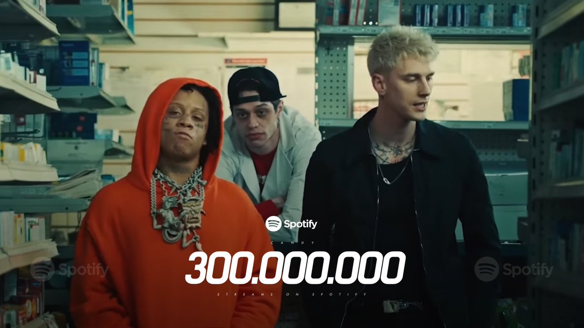 ‼️”Candy” by <a href="/machinegunkelly/">mgk</a> feat. <a href="/trippieredd/">Trippie Redd</a> reached 300 million streams on Spotify‼️
