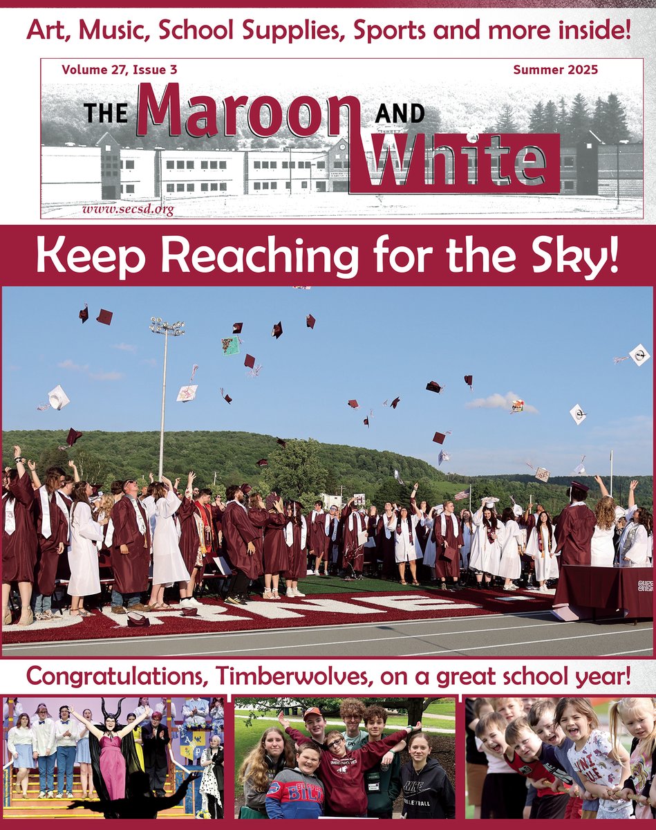 OUR SUMMER NEWSLETTER IS HERE!
SECSD's 2025 Summer Newsletter will be coming to a mailbox near you. If you can't wait to get the print edition, you can see the digital version of the latest "Maroon &amp; White" on our website right now! Just click secsd.org/DistrictNewsle….
#WeAreSE