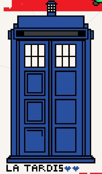 Yiglinopuff's tweet photo. no se de quien es esta TARDIS de Valladolid pero yo aporto mi grano de arena ahí https://t.co/P6AHJqb6YT