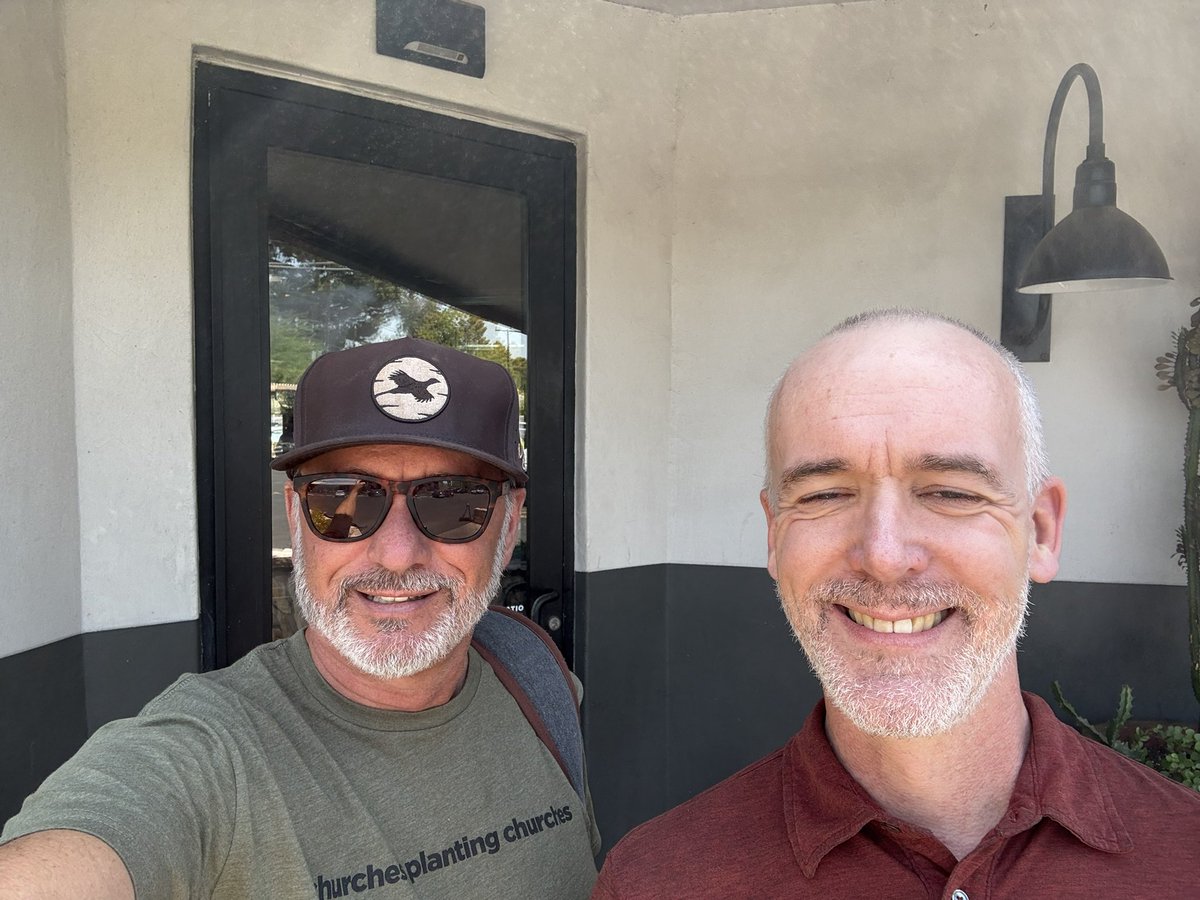 Privileged to hang out with the one and only Chuck Newkirk today. Chuck has served the past 16 years at Church on Mill, planted 7 other churches, has a residency in his church, leads a network in PHX that is focused on church planting. <a href="/sendnetwork/">Send Network</a> is a network of networks!