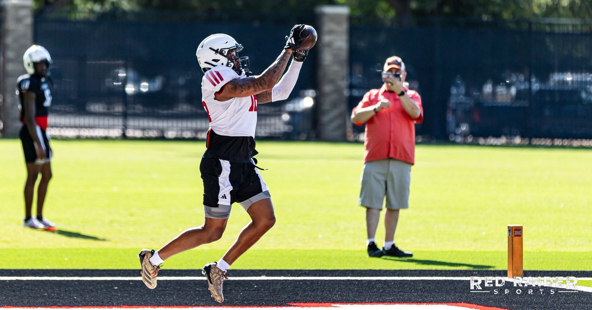 “He’s looked really good, he’s picked up the offense well. I think he’s got a unique skill set. When you put the ball in his hands good things happen” - #TexasTech offensive coordinator Mack Leftwich on wide receiver Roy Alexander #GunsUp #WreckEm