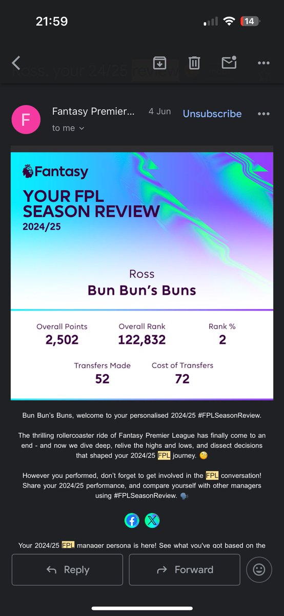 NxbyLxd's tweet photo. @SpursGuy88 @FFScout Not necessarily true you can still get a good rank if you’d rather just have fun with transfers https://t.co/PJnlLZmmox