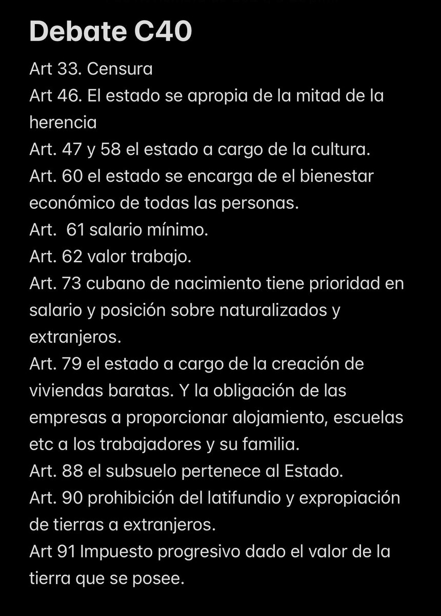 Pequeño resumen de por que la #C40 es un atraso socialista y empobrecedor