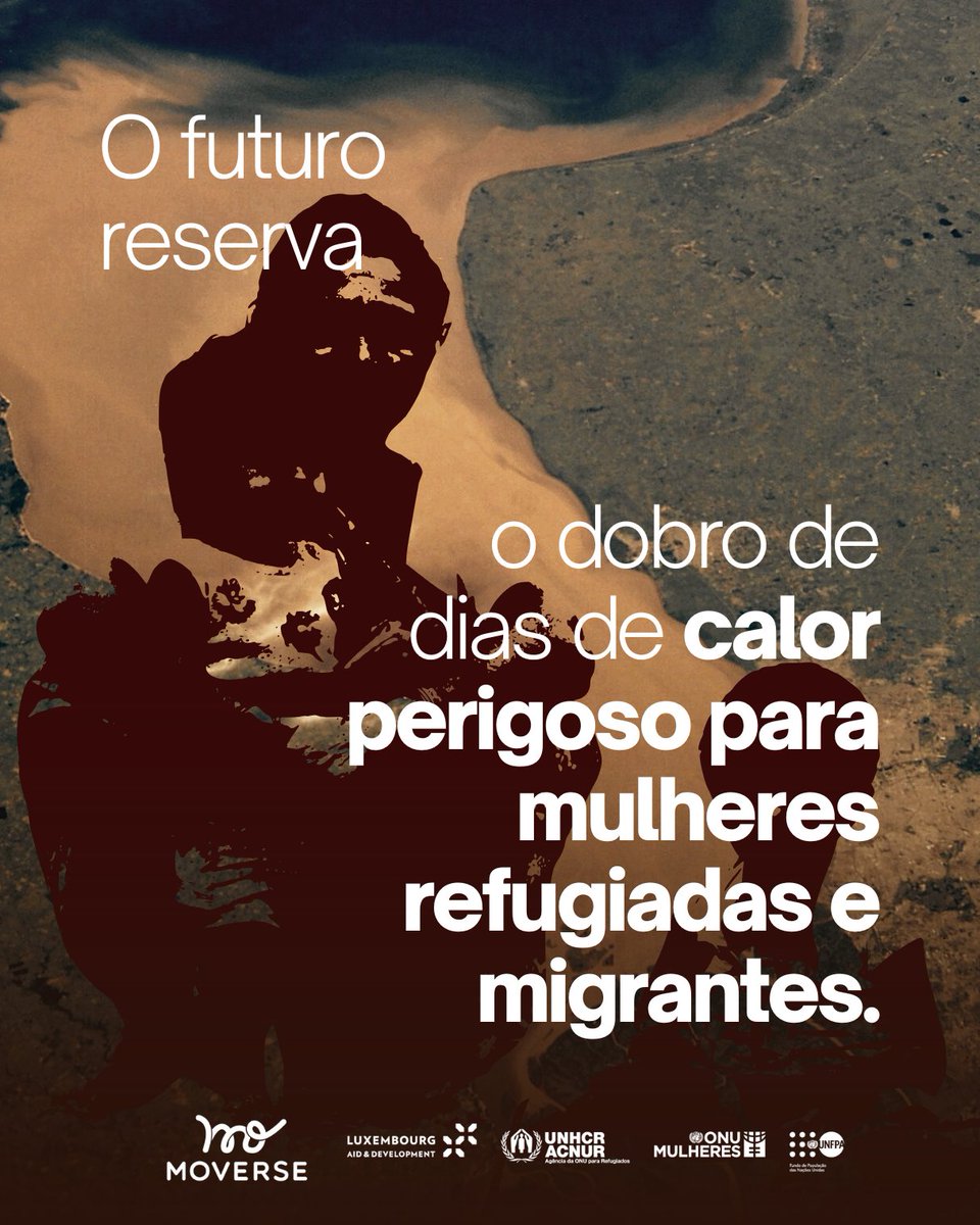 🌪️ Eventos climáticos extremos pioram a vida de mulheres e meninas deslocadas.

🌧️ Elas perdem redes de apoio e enfrentam mais obstáculos para estudar, trabalhar e acessar saúde.

🔥 Clima + conflitos aumentam vulnerabilidade e reduzem seu potencial de contribuição.