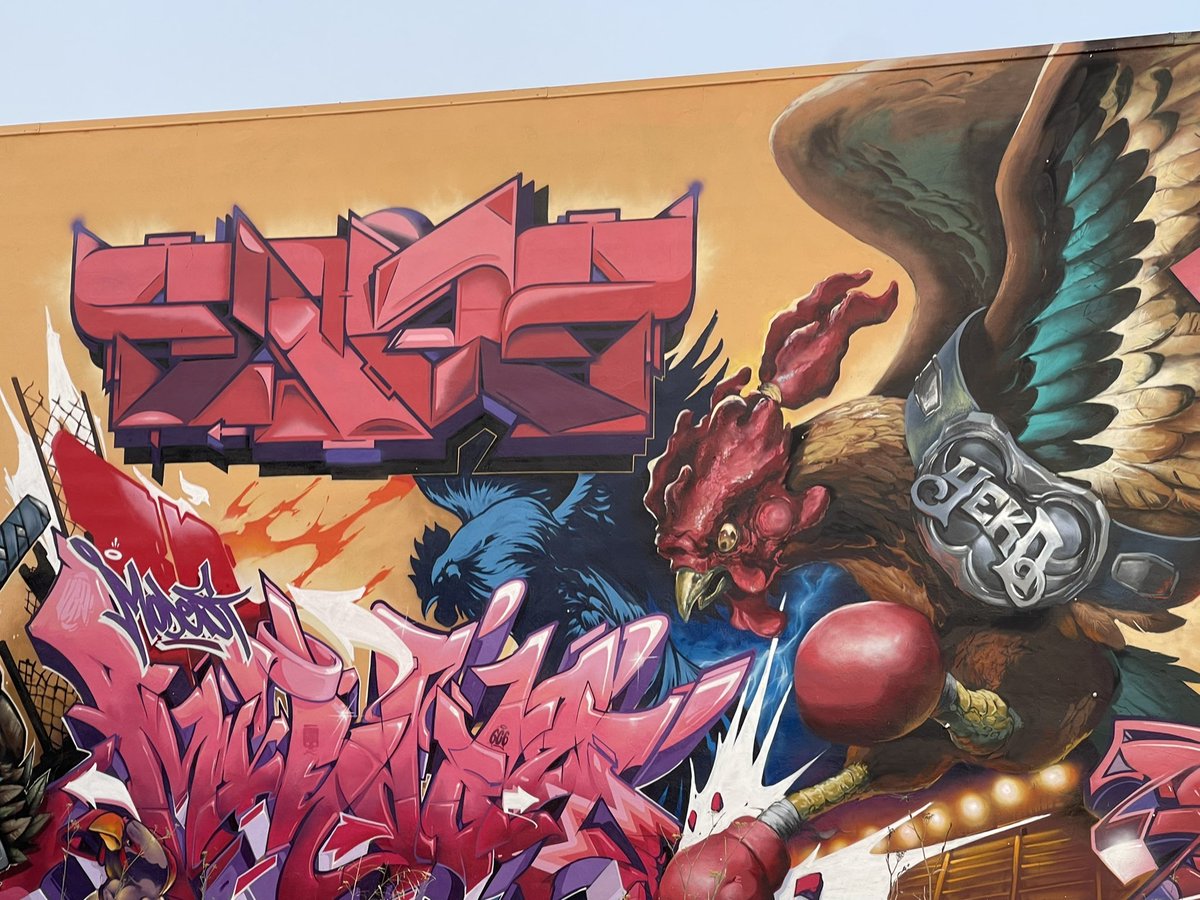 En Albal se esconde una granja de pollos que es una maravilla.

#valencia #StreetArt #urbanart #graffiti