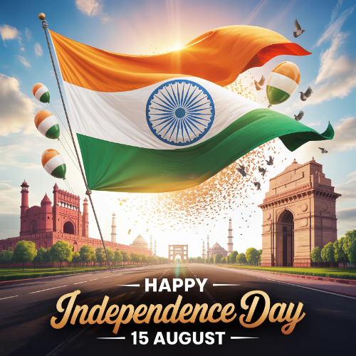 WebGTRLLP's tweet photo. 🇮🇳 Happy Independence Day! 🇮🇳

Today, we celebrate the spirit of freedom, unity, and pride that binds our nation together.

✨ Jai Hind! ✨

#IndependenceDay #15August #JaiHind #ProudToBeIndian #FreedomDay #India #IndependenceDay2025 #independence https://t.co/DSY4jiKdTd
