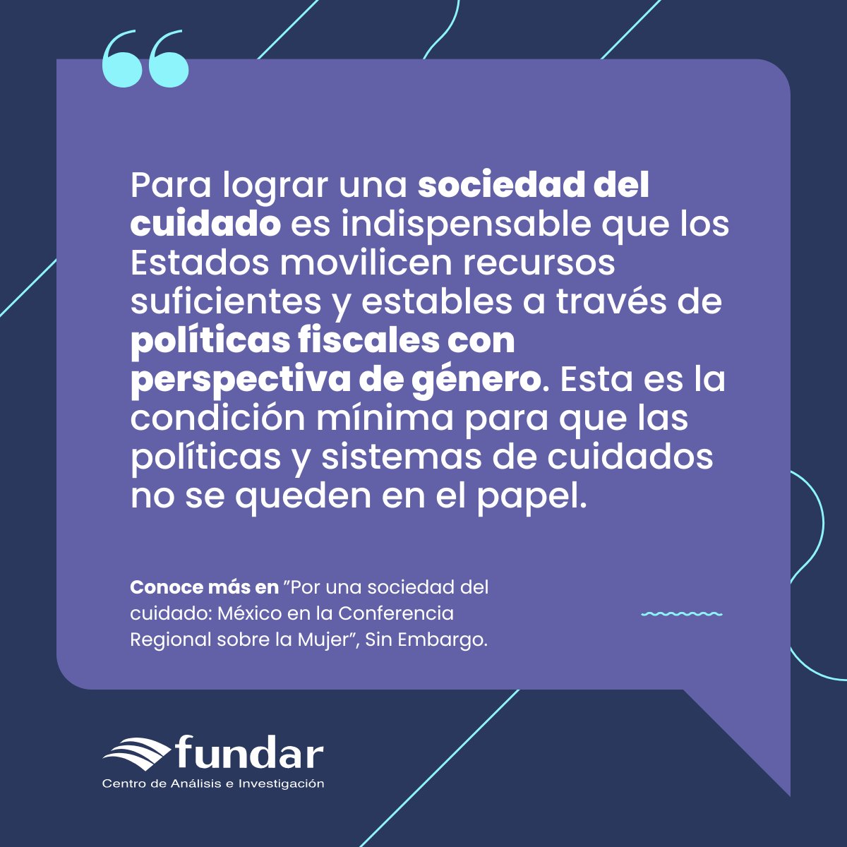 Una #SociedadDelCuidado pone en primer lugar el bienestar de las personas y el cuidado del planeta. Avanzar hacia este modelo solo será una realidad si se asume como prioridad política, económica, cultural, social y presupuestaria: f.mtr.cool/wxgqkfjulh