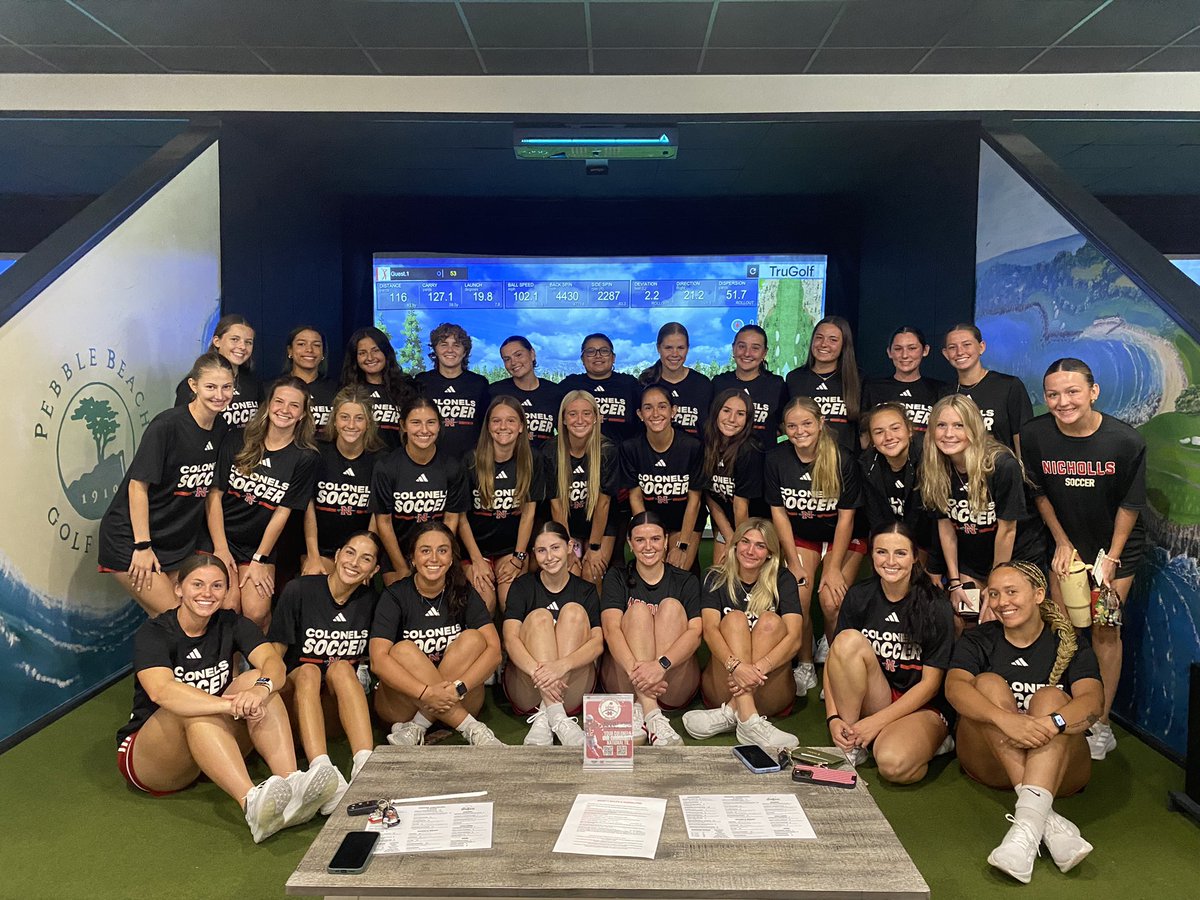Nicholls_SOC's tweet photo. Thank you to The Bunker of Houma for having us out for some team bonding ⚽️⛳️⚾️🏈 https://t.co/2UkTO9u9P1