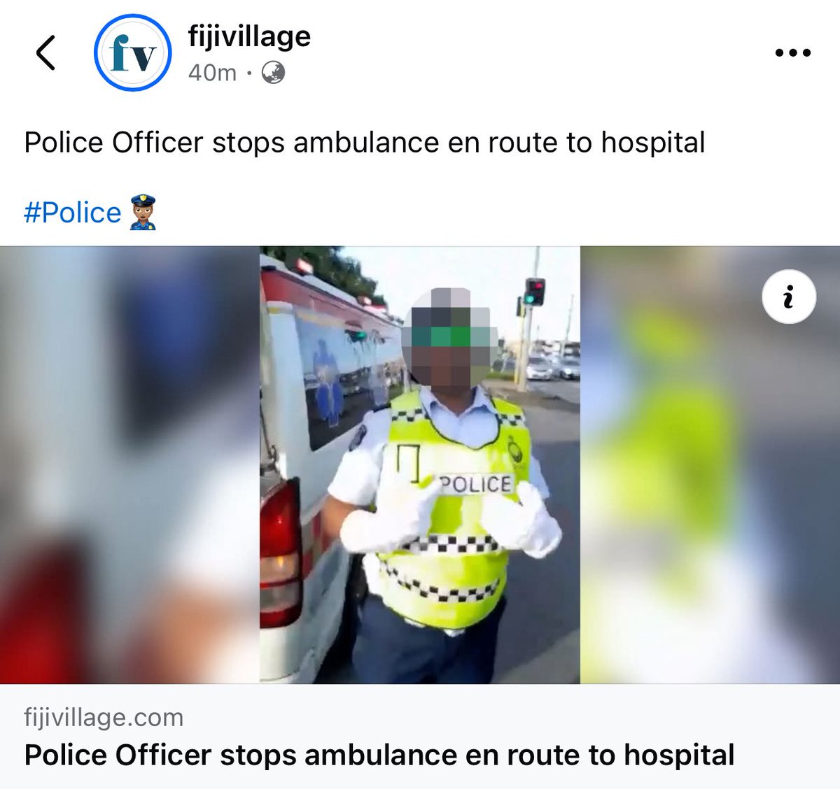 Why we hiding the officers face?