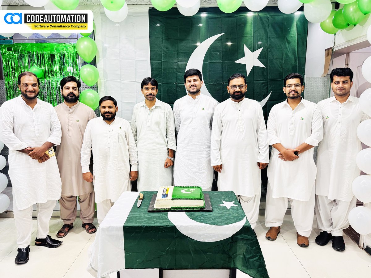 CodeAutomation's tweet image. CodeAutomation.ai’s Pakistan chapter showing true patriotism on this historic day! Together, we’re committed to building a brighter future for our country. 🌟 #PakistanZindabad #IndependenceDay #CodeAutomationAI