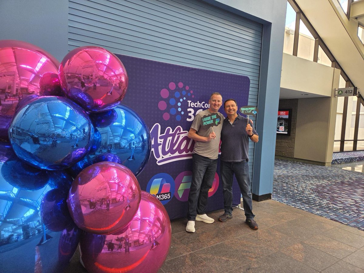 PowerApps911- Power Platform Consulting & Training (@powerapps911) on Twitter photo Day 2 of #TechCon365 in Atlanta! Here's another photo of Shane and Todd, best buddies. Can someone please let me know if these two are actually working?😂 I am not there to supervise. Hope everyone is enjoying the conference.     
#PowerPlatform #CommunityDriven Day 2 of #TechCon365 in Atlanta! Here's another photo of Shane and Todd, best buddies. Can someone please let me know if these two are actually working?😂 I am not there to supervise. Hope everyone is enjoying the conference.     
#PowerPlatform #CommunityDriven