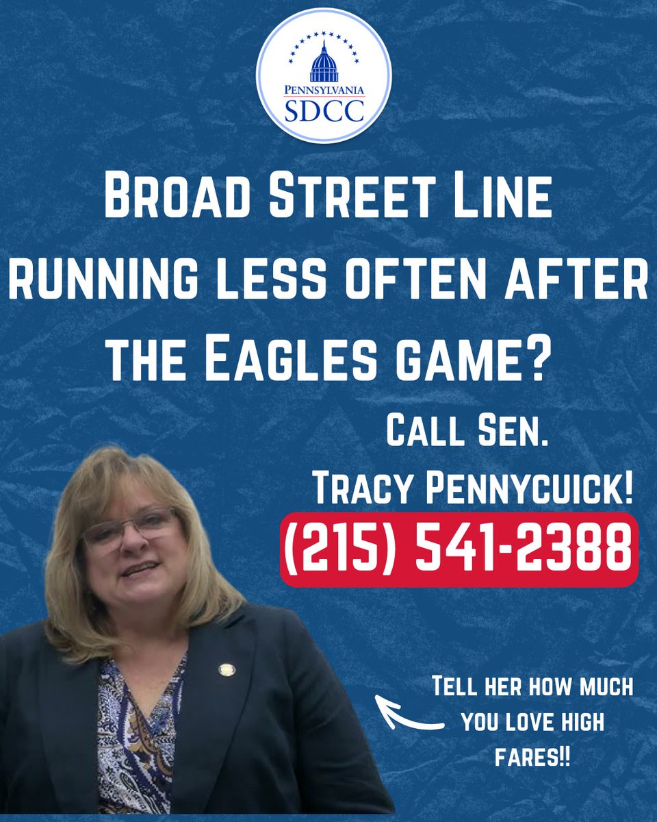 PaSDCC's tweet image. High Fares? Call Pennycuick #SEPTA