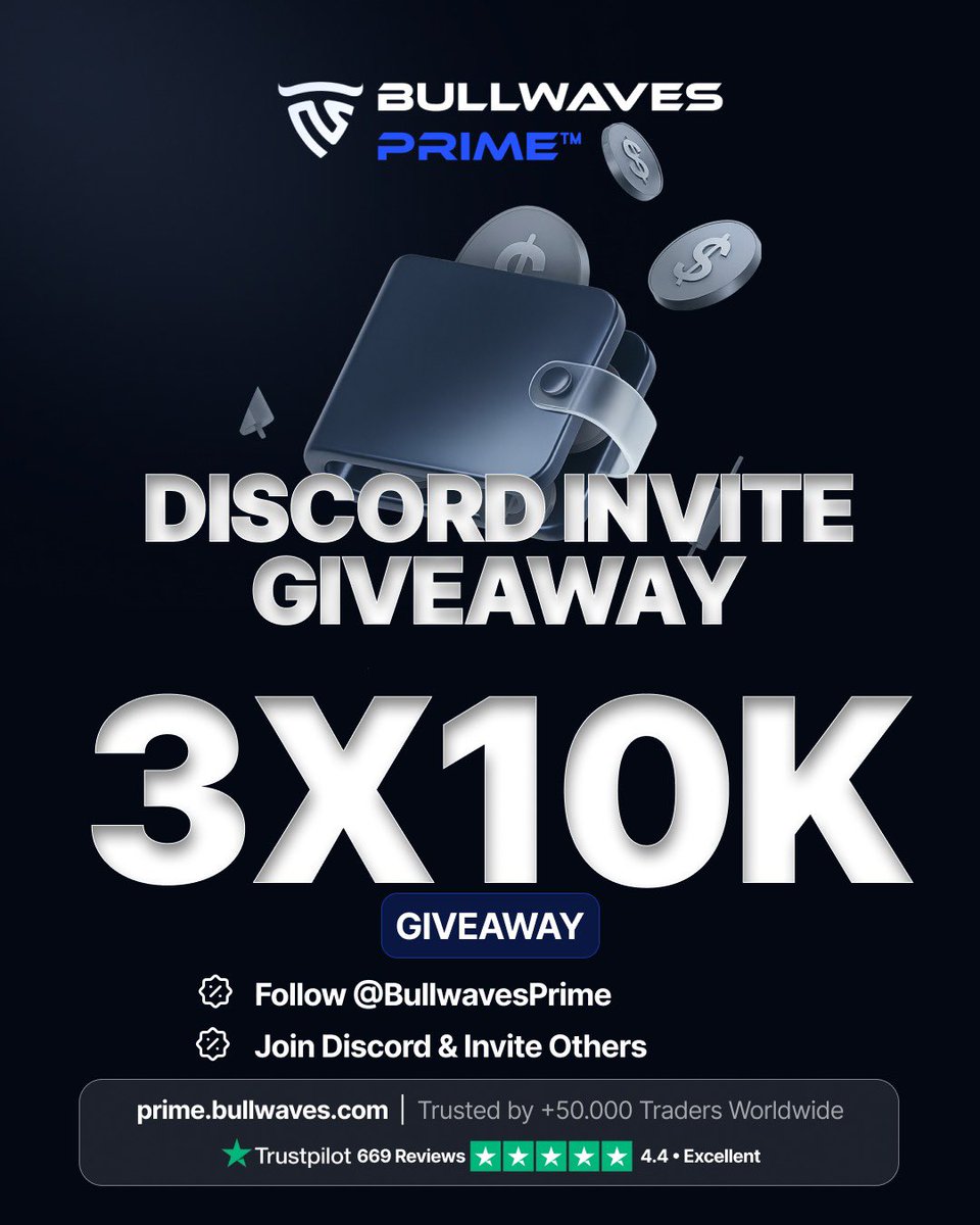 Bullwaves Prime (@bullwavesprime) on Twitter photo 🚀 Discord Invite Giveaway! 🚀
3x $10,000, winner to be picked in 72 hours
Want in? 👀 Here’s how to qualify:
✅ Join Discord → discord.gg/zeHPEvyBEH & Invite Others
✅ Follow <a href="/natewolfiey/">Nate Wolfie</a>
✅ Repost & Tag 3 Traders
🔥 Don’t miss your shot 🔥 🚀 Discord Invite Giveaway! 🚀
3x $10,000, winner to be picked in 72 hours
Want in? 👀 Here’s how to qualify:
✅ Join Discord → discord.gg/zeHPEvyBEH & Invite Others
✅ Follow <a href="/natewolfiey/">Nate Wolfie</a>
✅ Repost & Tag 3 Traders
🔥 Don’t miss your shot 🔥