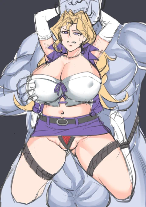 明日の早朝に新幹線乗るからそれまでに描きたい 頑張れジャイアントオーク君!