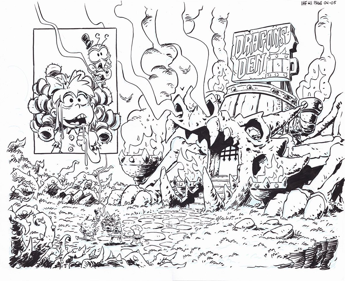 laufman's tweet photo. My FIRST I Hate Fairyland original art sale starts tomorrow at 12PM EST on my website. https://t.co/p2kZ1FZiuq