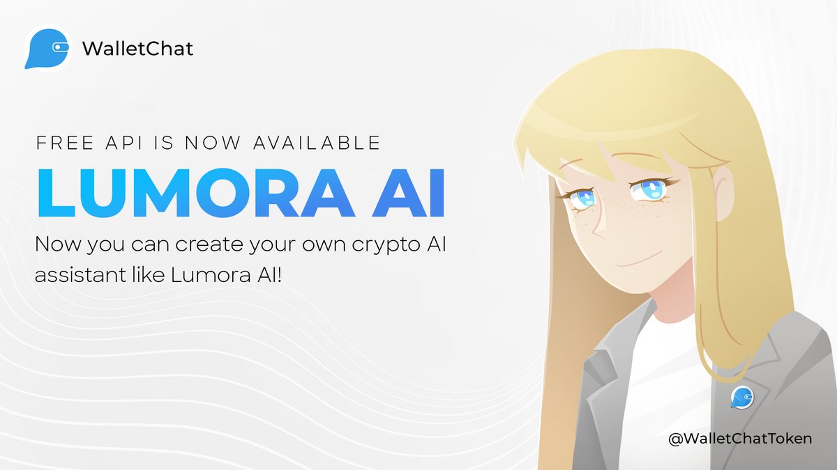 Lumora AI free API is now live! 🪙

With Lumora AI’s APIs, you can create your own crypto-focused AI. 

Right now, it’s an AI tool trained only to provide information about crypto. Soon, it will be integrated into wallets, able to give insights on the coins in your wallet,