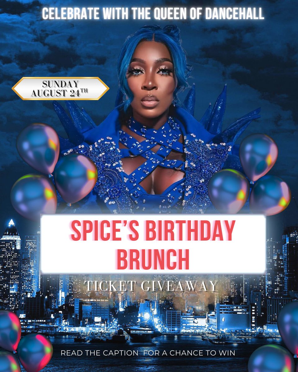 💙💎 Spice Birthday Brunch Ticket Giveaway! 💎💙
🚨💎 QUEEN OF DANCEHALL ALERT 💎🚨
I'm giving away 2 tickets to Spice’s Birthday Brunch on Aug 24th🎉👑

Enter now (Ends Aug 18th):
1️⃣ Follow Dahved Levy on IG &amp; FB
2️⃣ Reply: How has Spice shaped Jamaican &amp; dancehall culture? 🇯🇲🎶