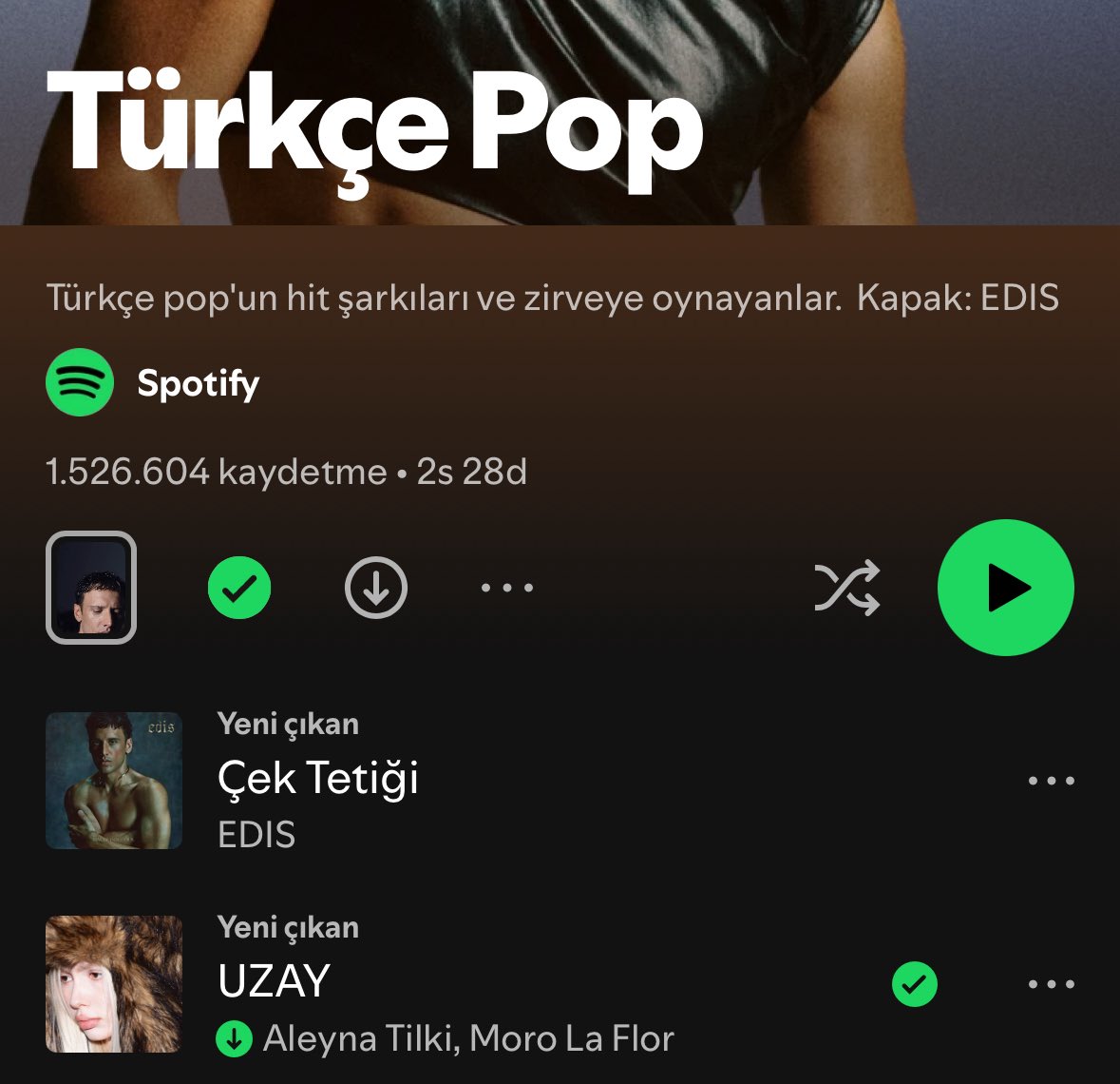 Aleynatilkii_fc's tweet photo. Aleyna Tilki &amp; Moro la flor Düeti olan Albümümüzün 4. şarkısı “UZAY” 

Türkiyedeki en etkili playlistlere #2 Numaradan giriş yaptı 
@aleynatilki &amp; @morolaflor 💕 https://t.co/JLHQ1qmDE9
