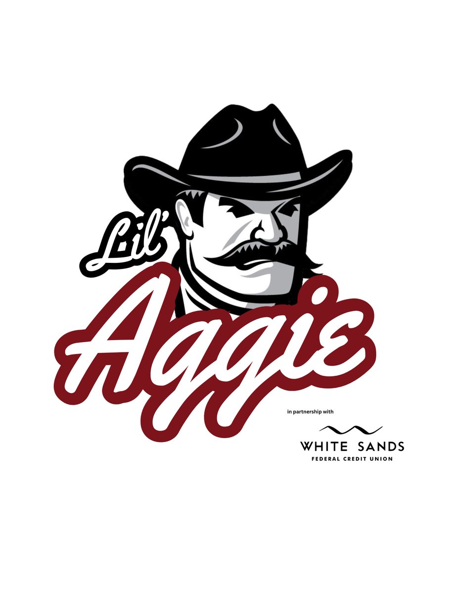 NMStateAggies's tweet photo. Get your 𝑳𝑰𝑳' 𝑨𝑮𝑮𝑰𝑬 signed up today!🤠

Membership includes:
· Lil' Aggie swag
· Chance to be "Lil' Aggie of the Game"
· Fun challenges and events
· Money lessons from White Sands Federal Credit Union
· And more!

📰 https://t.co/ERyMdkIGYd
🔗 https://t.co/QcViLh58E8 https://t.co/1iJsIdshG0