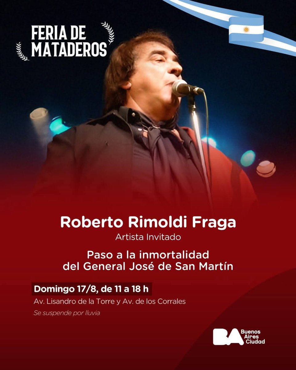 LaNoventa's tweet photo. FERIA DE MATADEROS 

DOMINGO 17 DE AGOSTO DE 11 a 18 Hs. https://t.co/uIe48SQiRr