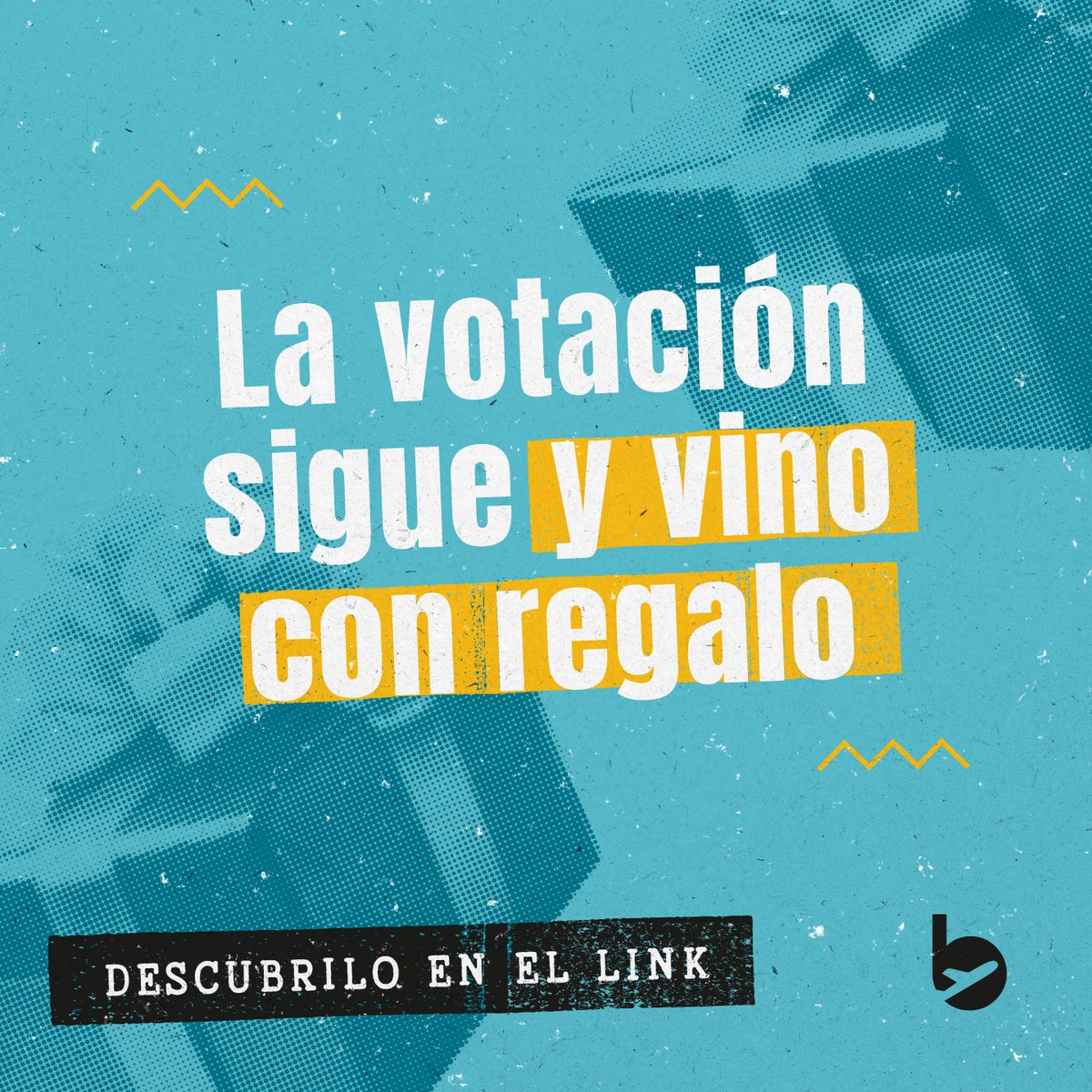 flybondioficial's tweet image. ¡TENEMOS UN REGALO PARA VOS!🎁

Con este regalo ganas vos, tu amigo y hasta ese compañero que no te bancas 🤭 

Ingresá acá 👉bit.ly/45b7HKe y descubrí el regalito del día 💛

#FlyTip: No te olvides de seguir votando el destino de los pasajes GRATIS✈️