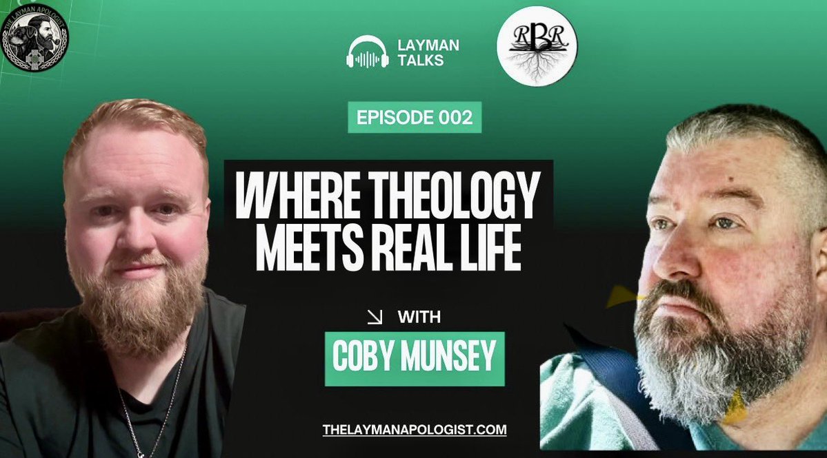 The Layman Apologist (@apologistlayman) on Twitter photo Ep002 coming on Tuesday with <a href="/cwmuns/">Coby Munsey 👑</a>
Ep 003 with <a href="/SkinnyTieShop/">The Skinny Tie Shop</a> & <a href="/cooperlclem/">Cooper Clements</a> from the Right Perspective Podcast
If there’s anyone you think i should interview let me know Ep002 coming on Tuesday with <a href="/cwmuns/">Coby Munsey 👑</a>
Ep 003 with <a href="/SkinnyTieShop/">The Skinny Tie Shop</a> & <a href="/cooperlclem/">Cooper Clements</a> from the Right Perspective Podcast
If there’s anyone you think i should interview let me know
