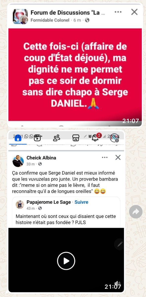sergedanielinfo's tweet image. #Mali-"Tentative de déstabilisation"Pour une fois, je range la modestie au placard. J'ai été l'un des premiers à donner l'info. Des activistes " petits messieurs" ont démenti et insulté . La junte confirme. Encore une fois les les RS sont souvent des  " Égouts sociaux" .