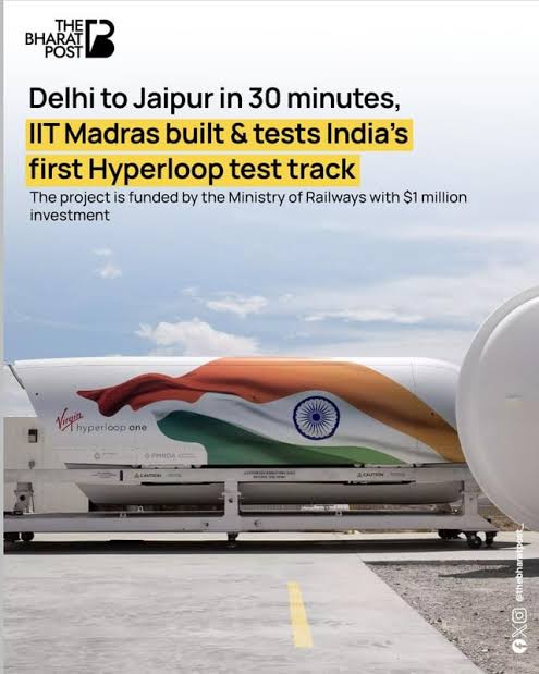iramiram1987's tweet photo. @elonmusk India’s first hyperloop test track(410m)completed at IIT Madras!  Aiming for 600–1200 km/h speeds,it could slash Mumbai-Pune travel to 25 mins. Backed by Indian Railways&amp; TuTr Hyperloop. World’s longest 40–50 km track planned next! #HyperloopIndia https://t.co/RJLweUB1oT