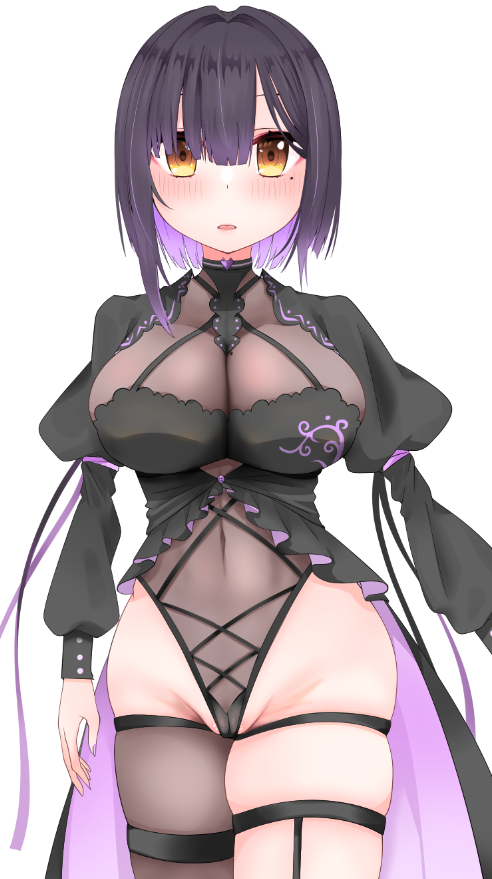 実は退魔師=ぴっちりスーツって固定概念なのではと思って少しひらひらもさせてみたうちの子ちゃん
もうちょい微調整しますハイレグの角度鋭利すぎた 