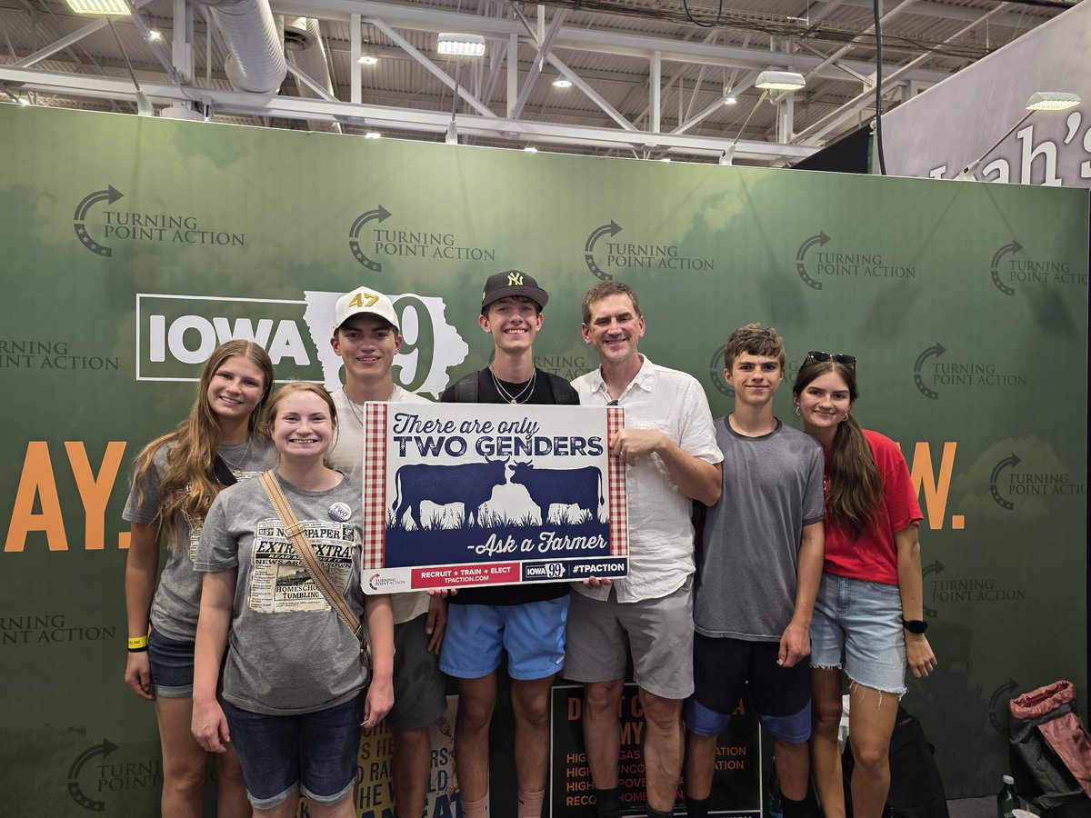 Brandon Maly 🇺🇲 🇮🇱 (@brandon_maly) on Twitter photo Meet Luke!
Luke came to the Student Action Summit in Tampa last month. Now he's at the Iowa State Fair.
Luke got his friends to sign up to hear more from <a href="/TPAction_/">Turning Point Action</a> and <a href="/TPACoalitions/">Turning Point Action Coalitions</a>.
And remember there are only two genders. 🌽 🐄 Meet Luke!
Luke came to the Student Action Summit in Tampa last month. Now he's at the Iowa State Fair.
Luke got his friends to sign up to hear more from <a href="/TPAction_/">Turning Point Action</a> and <a href="/TPACoalitions/">Turning Point Action Coalitions</a>.
And remember there are only two genders. 🌽 🐄