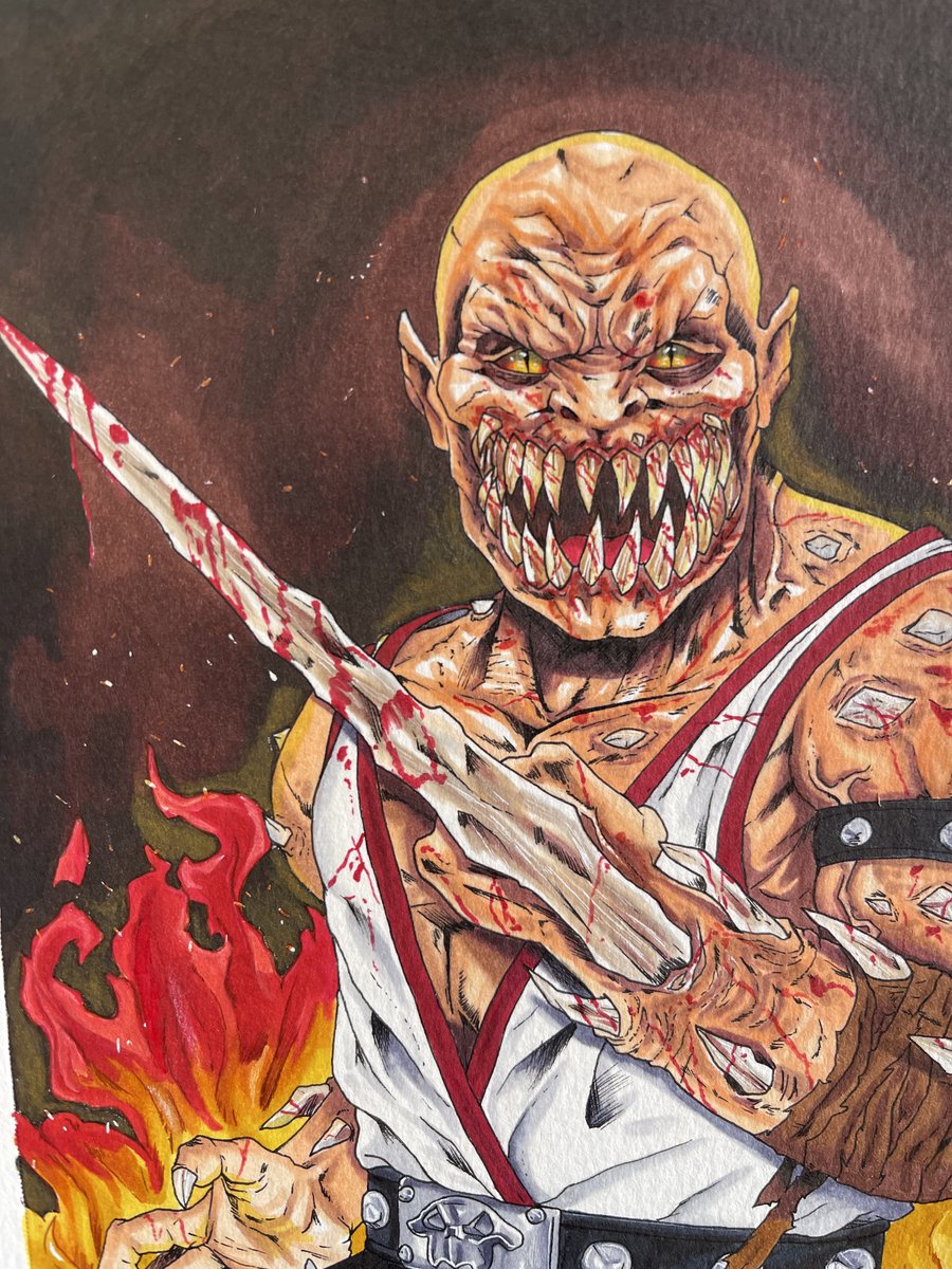 Baraka, by me. Alcohol marker on water color paper