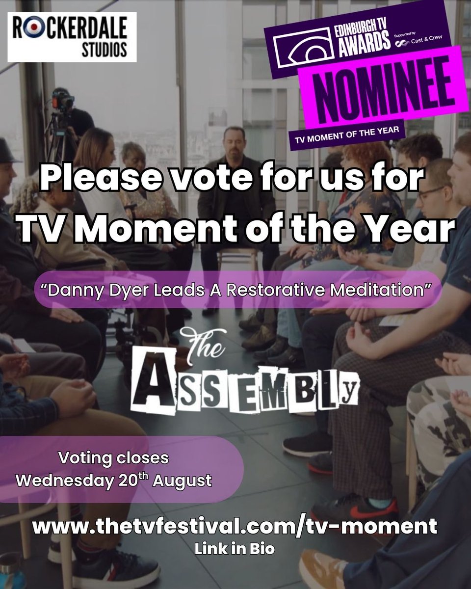 RockerdaleTweet's tweet photo. Please vote for @MrDDyer leading #TheAssembly in a meditation! You have until Wednesday. https://t.co/5AHFAziqlM https://t.co/JjAR6MqBSS