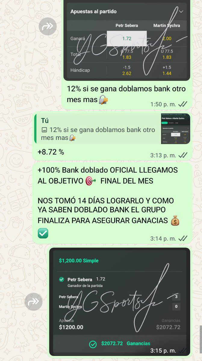 RGSports0's tweet photo. Objetivo cumplido ✅💰🔐 DOBLAMOS BANK NUEVAMENTE ✅ 

+100% por aquí fueron testigos diario de todo lo que hemos ganado en agosto ❤

Lo logramos en tan solo 14 días 😎 no cabe duda me encanta este deporte 🏓 y lo dominó ala perfección ✅ https://t.co/WcCc0OGCjy