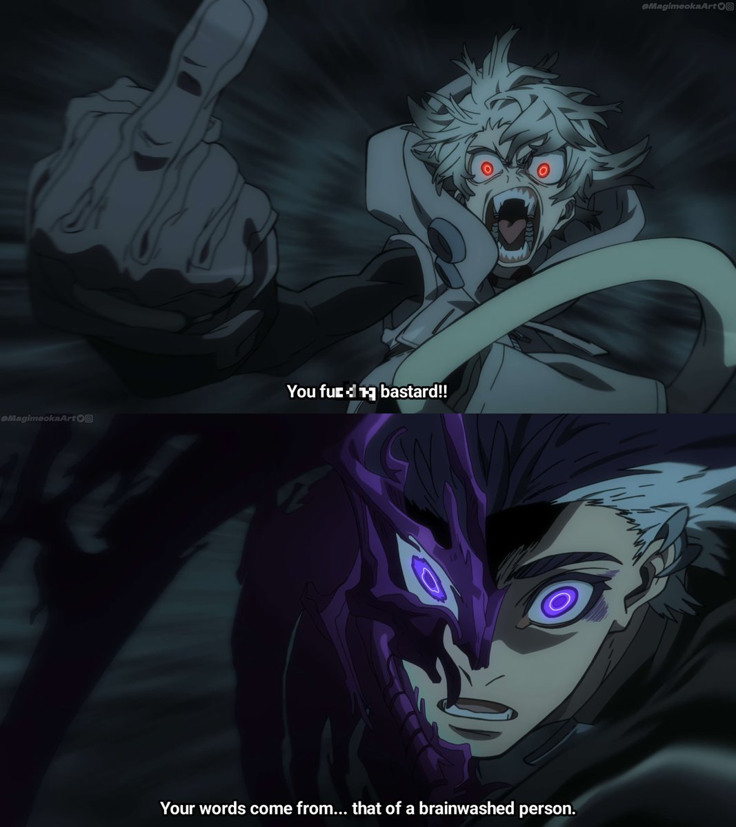 Rudo vs Zodyl anime style!🔥 #GACHIAKUTA #ガチアクタ