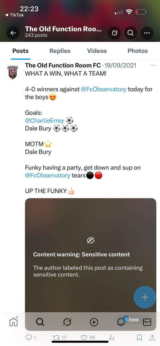 The Observatory FC tweet media