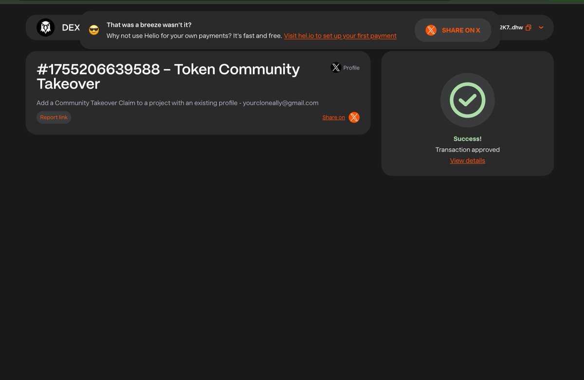 Zrwraith's tweet photo. CTO Dex paid for $USAI
CA: BGQeuBCLEtLzBD9QUMykinkY5XXNk7oK3Xiem92opump https://t.co/DJItJ3sJd3