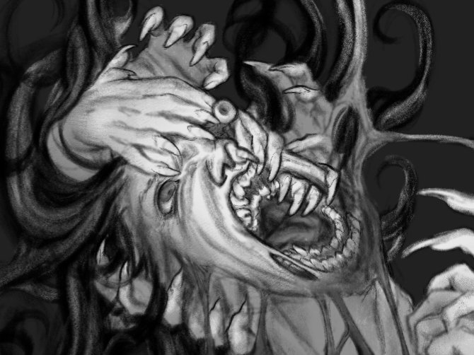cryptid_flesh's tweet photo. Good old fashioned WIP just like mama used to make https://t.co/AQ9CLi2w6r
