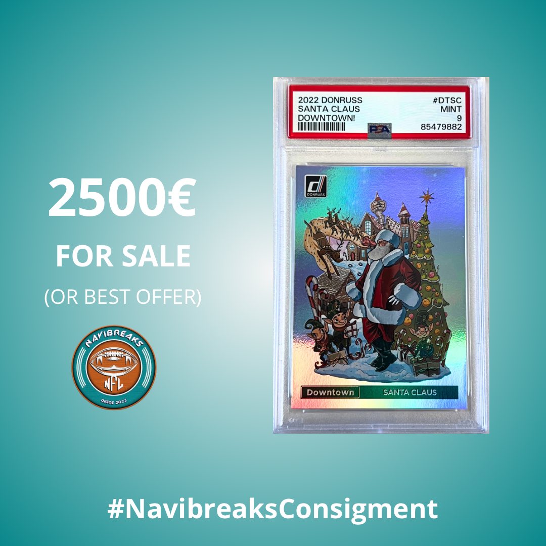 ivanbapo's tweet image. 🏈FOR SALE!

2022 Panini Donruss NFL #DT-
SC Santa Claus Downtown SSP - CASE HIT vía #navibreaksconsigment

More details For DM