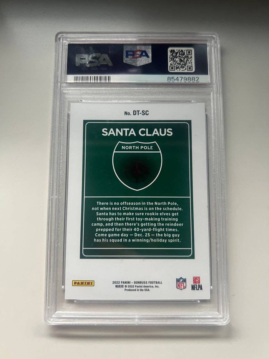 ivanbapo's tweet image. 🏈FOR SALE!

2022 Panini Donruss NFL #DT-
SC Santa Claus Downtown SSP - CASE HIT vía #navibreaksconsigment

More details For DM