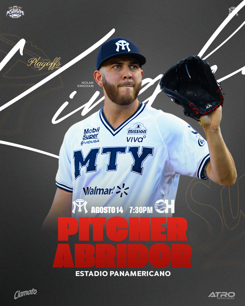 SultanesOficial's tweet photo. ¡THE KING A LA LOMITA!

Nolan Kingham es nuestro pitcher abridor para el quinto juego de la Serie de Playoffs. 🔥

#OrgulloYRevancha https://t.co/fjZ4Rvnw1J